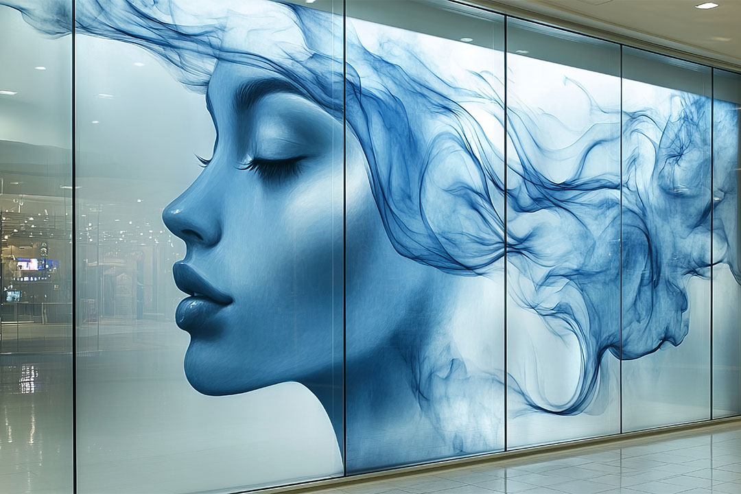 stunning-abstract-blue-portrait-artwork-modern-glass-wall-display